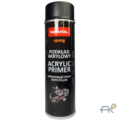 Аэрозоль NOVOL ACRYL PRIMER акриловый грунт 500 ml  чёрный